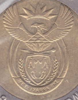 mark coin coat arms south africa