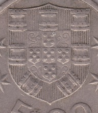 portugal coat arms coin