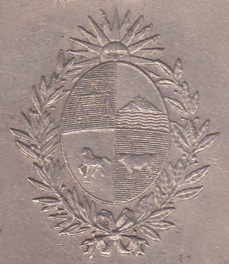 coin mark coat arms uruguay