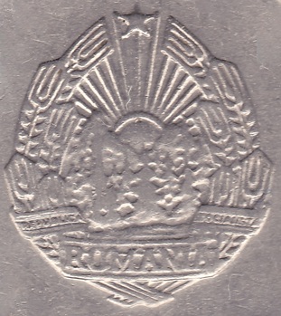 romania coat arms coin mark